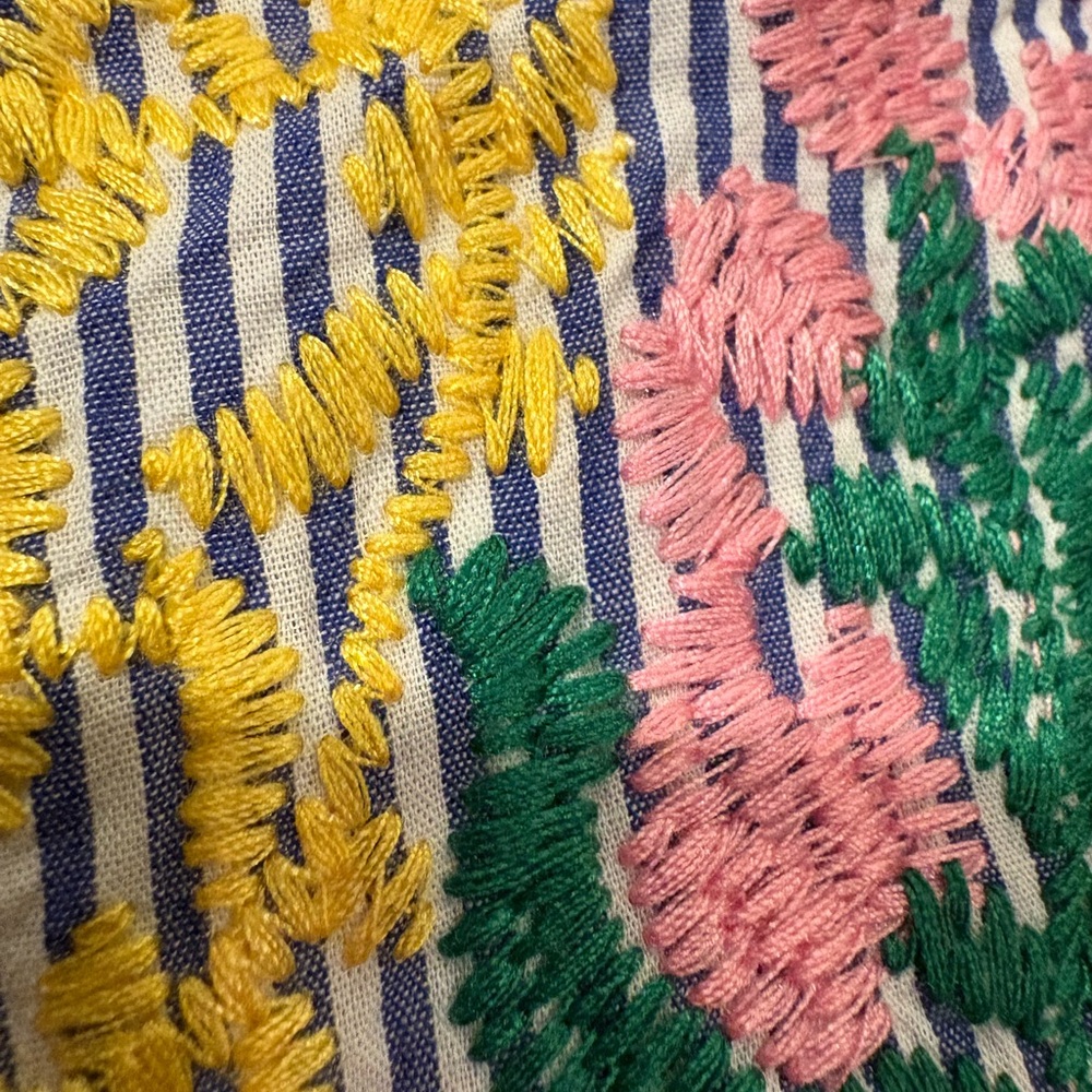 Colorful Buddy Love Embroidered Striped Dress (XS) - Picture 8 of 8